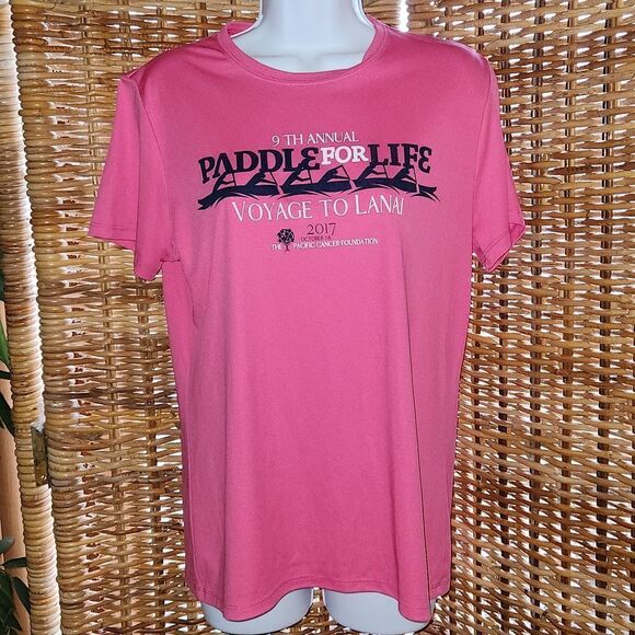 Paddle For Life Voyage To Lanai 2017 Outrigger Paddling Rashguard Shirt - Picture 1 of 5